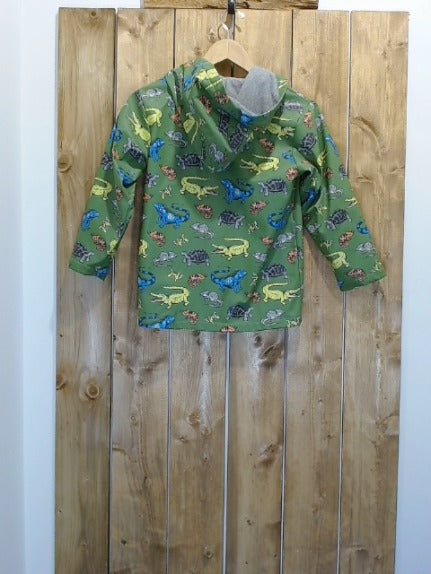 Green with Dinosaurs Hatley Children 6-10 Outerwear, 7
