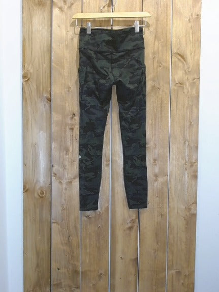Green Camo Lululemon Adult Women Bottom, 4