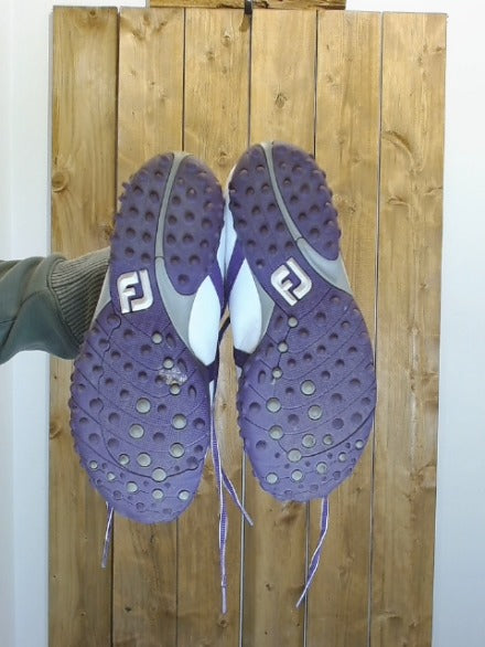 White Purple Footjoy Adult Women Footwear, 8