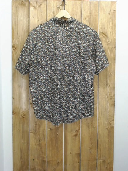 Green and Black Pattern Patagonia Adult Men Top, XL