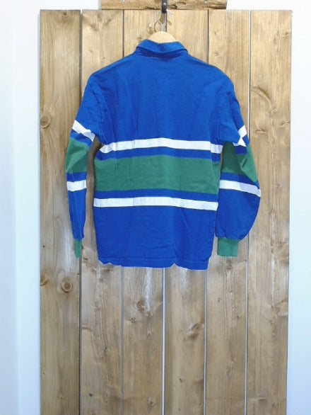Blue and Green Barbarian Adult Men Top, Small