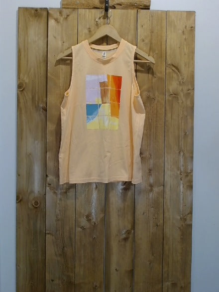Pale Orange Far West Adult Women Top, Medium