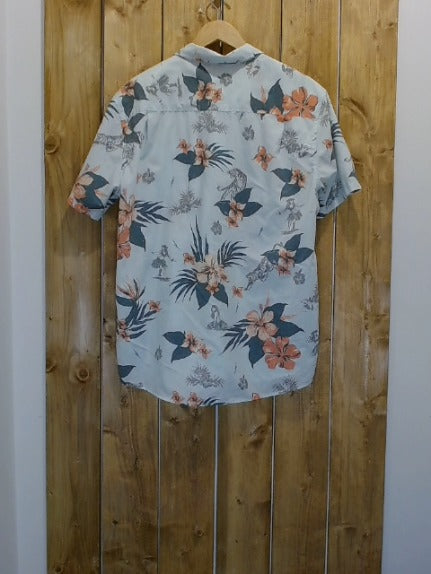 Light Blue FLoral O'Neill Adult Men Top, Large