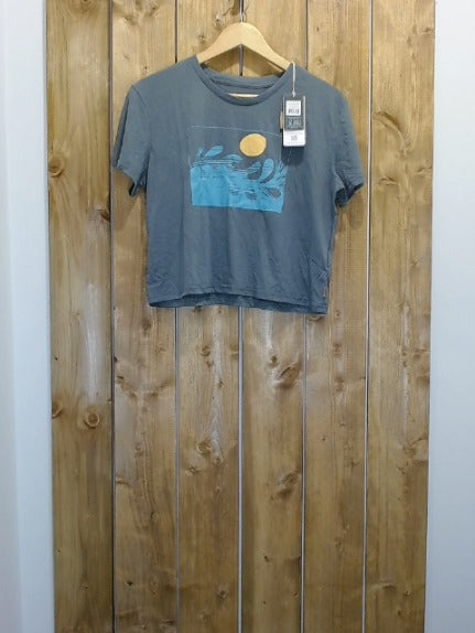 Grey with Front Print Tentree Adult Women Top, Medium