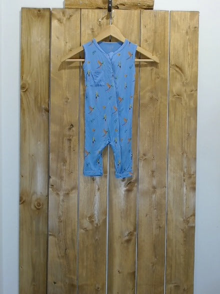 Blue with birds Kyte Children 0-5 Top, 3T