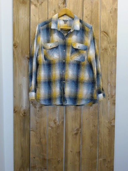 Plaid Eddie Bauer Adult Women Top, XL