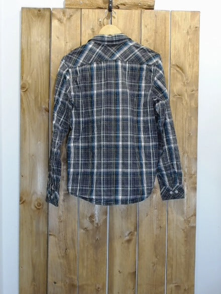 Blue and Grey Check MEC Adult Men Top, Small