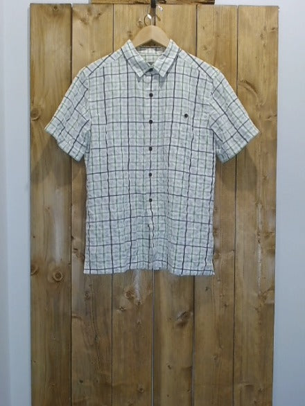 Green and Brown Checker Royal Robbins Adult Men Top, Medium