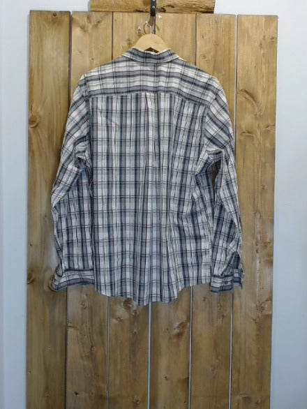 Red and White Check Eddie Bauer Adult Men Top, Large