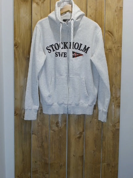 Grey wth Stockholm Lettering Nautiska Adult Men Top, L