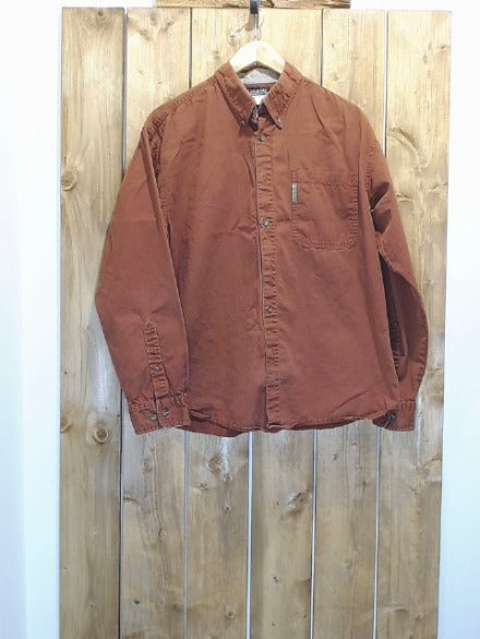 Rust Brown Columbia Adult Men Top, Large