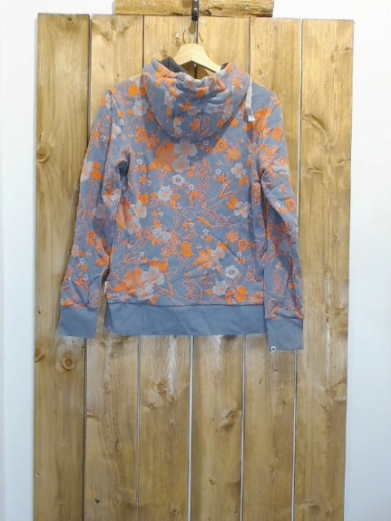 Blue and Orange Floral Maloja Adult Women Top, Medium
