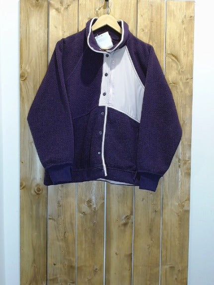 Purple and Cream Alder Adult Women Top, XL / 2XL