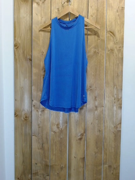 Blue Lija Adult Women Top, Large