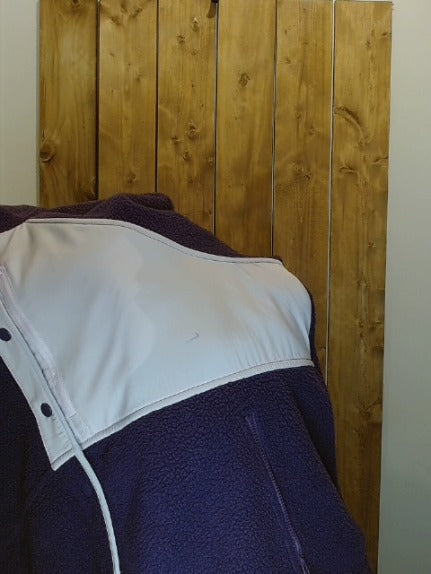 Purple and Cream Alder Adult Women Top, XL / 2XL