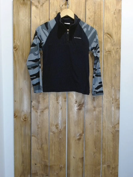 Black Columbia Children 6-10 Top, Medium (10-12)