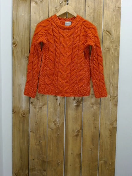 Red Aran Adult Women Top, XSmall