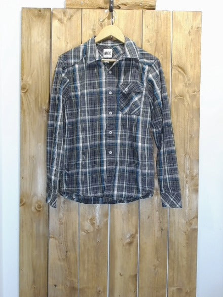 Blue and Grey Check MEC Adult Men Top, Small