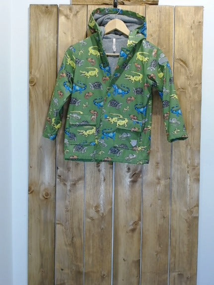 Green with Dinosaurs Hatley Children 6-10 Outerwear, 7