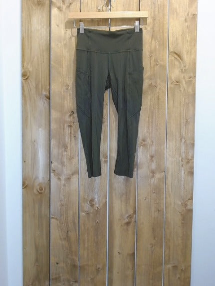 Olive Green  Lululemon Adult Women Bottom, 4