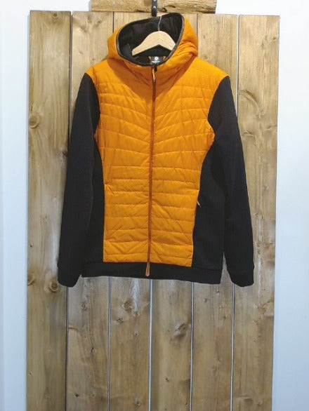 Orange and Black Black Yak Adult Men Outerwear, Medium