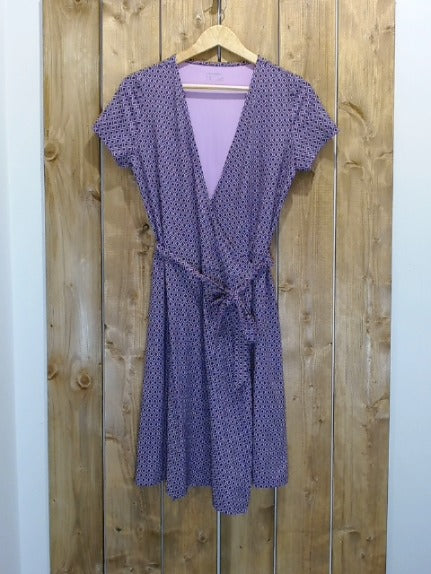 Purple Print Eddie Bauer Adult Women Top, Small