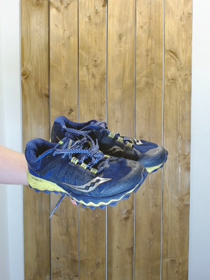 Blue Lime Green Trim Saucony Adult Women Footwear, 8