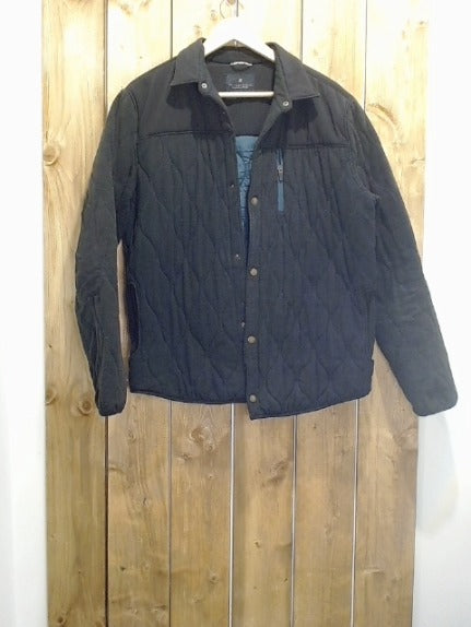 Black  Adult Men Outerwear, Medium