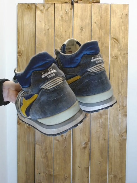 Blue and Yellow Diadora Adult Men Footwear, 11